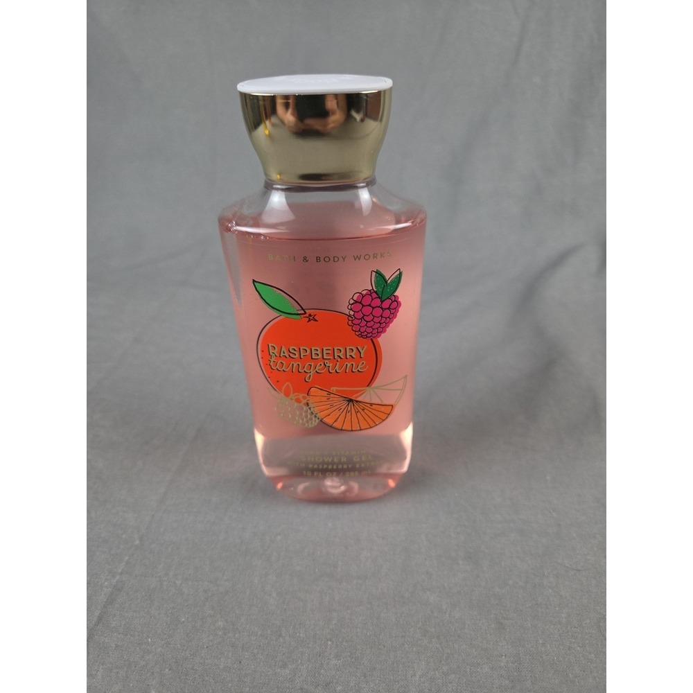 BATH & BODY WORKS RASPBERRY TANGERINE SHEA SHOWER GEL BODY WASH 10 FL OZ NEW